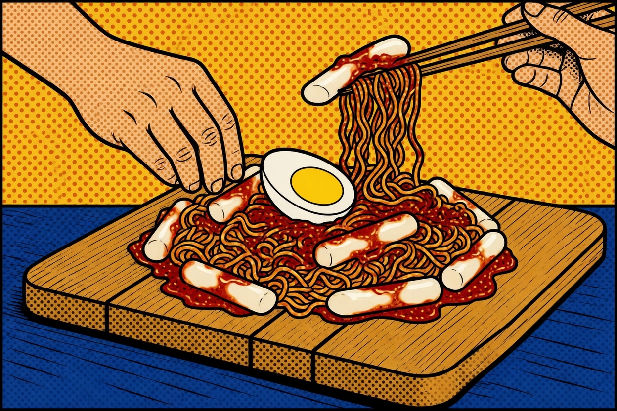 Rabokki Recipe — How to Make Ramen Tteokbokki